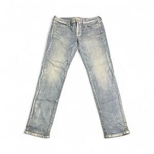 American Eagle Outfitters Women’s  Blue Shiny Jeans. 12 Long Jegging Ankle